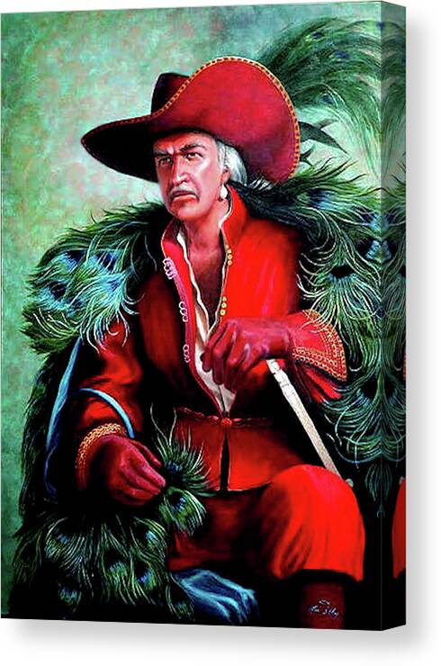 Highlander Canvas Print featuring the painting Sean Connery by Loxi Sibley