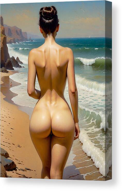 Painting Canvas Print featuring the painting Sexy Back by My Head Cinema