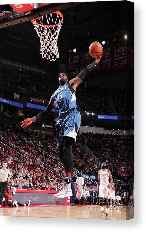 Shabazz Muhammad Canvas Print featuring the photograph Shabazz Muhammad by Bill Baptist