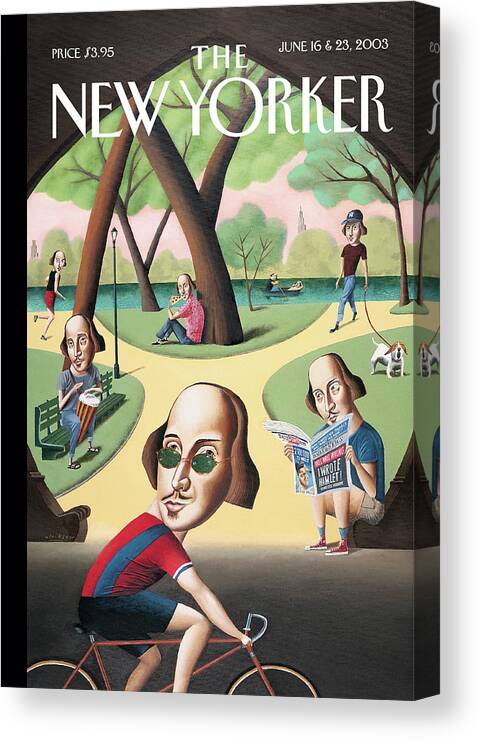 Mark Ulriksen Mul Canvas Print featuring the painting Shakespeares in the Park by Mark Ulriksen