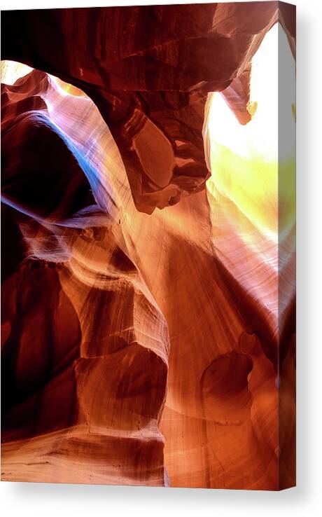 Antelope Canyon Canvas Print featuring the photograph Slots Antelope Canyon,Arizona by Louis Dallara