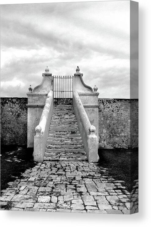 Stairs Canvas Print featuring the photograph Stairways To Heaven by Pepper Pepper