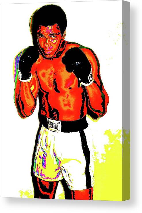 Ali Canvas Print featuring the digital art Sting Like a Bee by Larry Beat