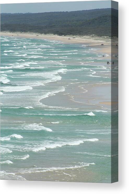 Beach Canvas Print featuring the photograph Straddie's Surf by Maryse Jansen