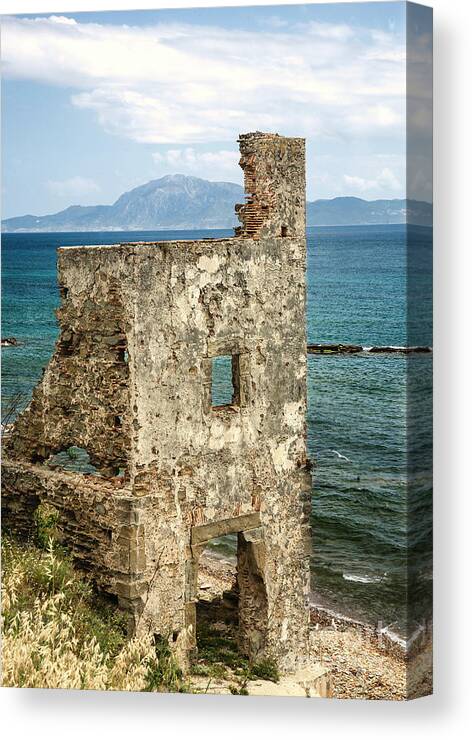 Morocco Canvas Print featuring the photograph Strait of Gibraltar by David Little-Smith