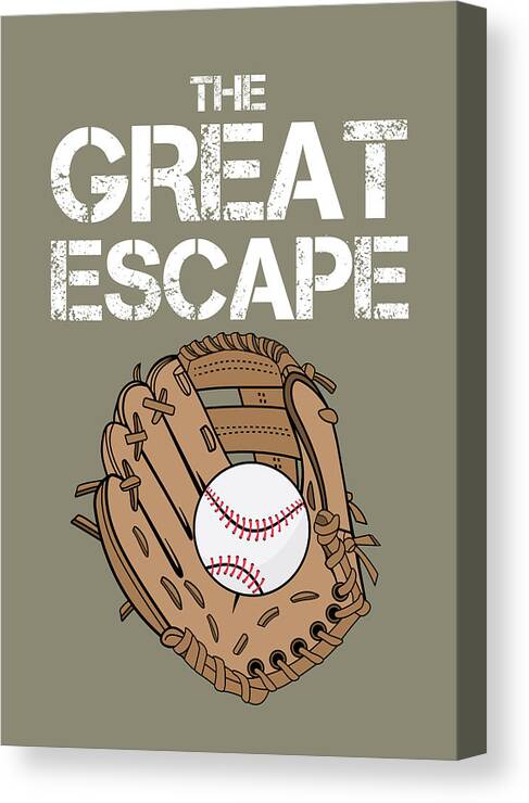 Movie Poster Canvas Print featuring the digital art The Great Escape - Alternative Movie Poster by Movie Poster Boy