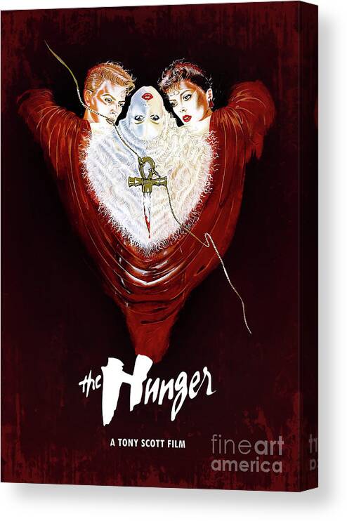 Movie Poster Canvas Print featuring the digital art The Hunger by Bo Kev