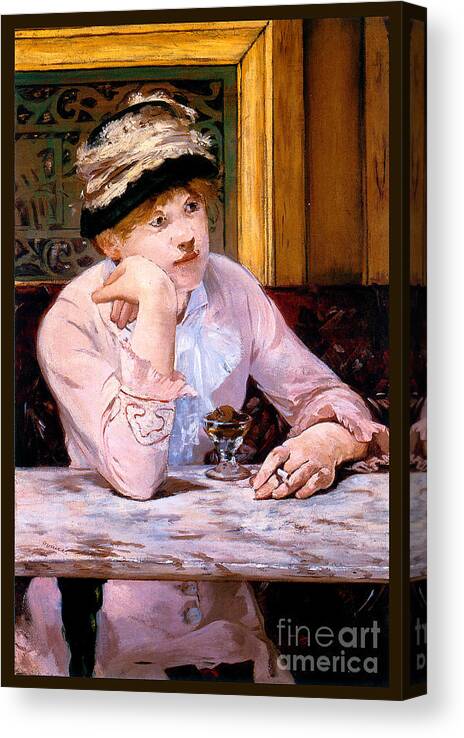 Edouard Canvas Print featuring the painting The Plum 1878 by Edouard Manet