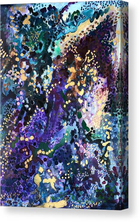  Canvas Print featuring the painting The Realm by Polly Castor