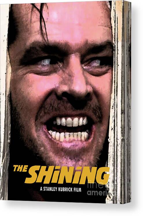 Movie Poster Canvas Print featuring the digital art The Shining - Jack by Bo Kev