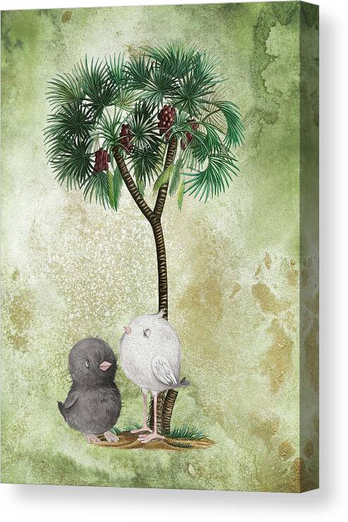 Magical Canvas Print featuring the photograph The Spring Chicks Have Travelled To The Magical Jungle by Johanna Hurmerinta