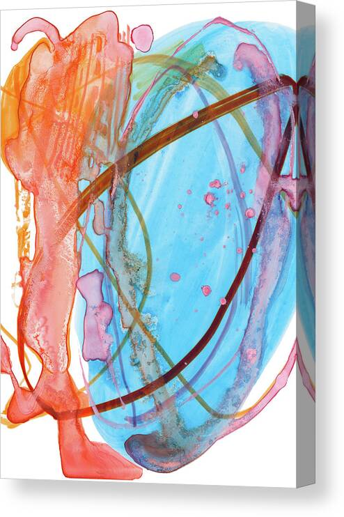 Free Flow Canvas Print featuring the painting 0054-There Is Room by Anke Classen