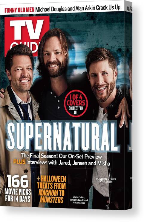 2010s Tv Canvas Print featuring the photograph Supernatural TVGC007 H5021 by TV Guide Everett Collection