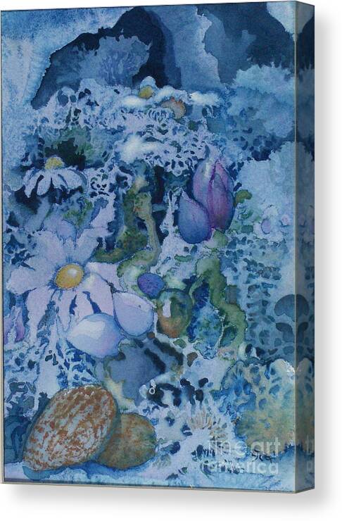 Sea Canvas Print featuring the painting Under the Sea by Elizabeth Carr