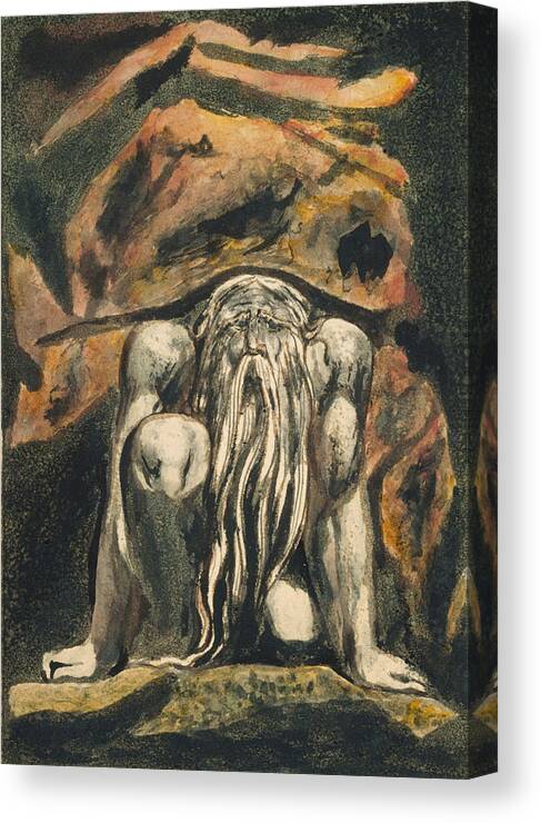18th Century Artists Canvas Print featuring the relief Urizen by William Blake