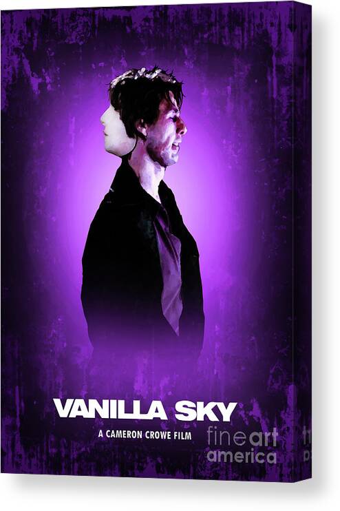 Movie Poster Canvas Print featuring the digital art Vanilla Sky by Bo Kev