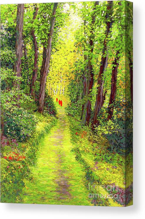 Meditation Canvas Print featuring the painting Walking Meditation by Jane Small