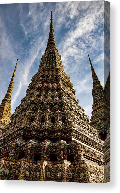 Wat Canvas Print featuring the photograph Like A Prayer - Wat Pho. Bangkok, Thailand by Earth And Spirit