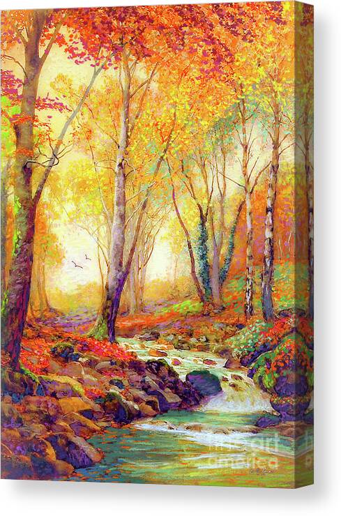 Landscape Canvas Print featuring the painting Water of Life by Jane Small