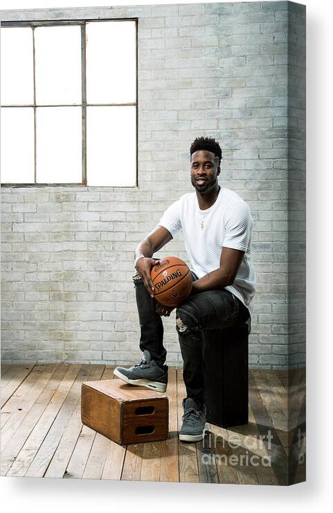 Wesley Matthews Canvas Print featuring the photograph Wesley Matthews by Nathaniel S. Butler