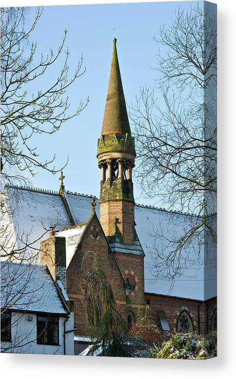 Spire Canvas Print featuring the photograph Winters spire by Average Images