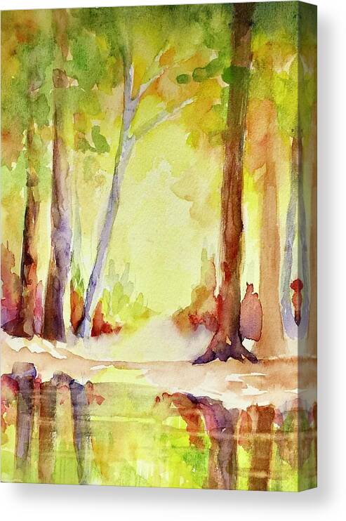 Forest Canvas Print featuring the painting Wood Element by Caroline Patrick