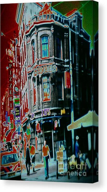 Amsterdam Canvas Print featuring the photograph Amsterdam Abstract by Jacqueline McReynolds