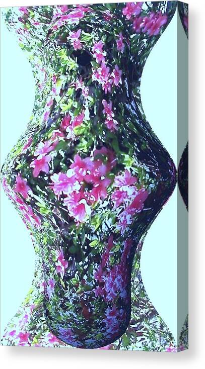 Azalea Canvas Print featuring the photograph Azalea Vase by Pamela Hyde Wilson