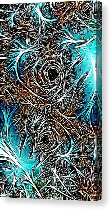 Chaos Canvas Print featuring the digital art Boula by Jeff Iverson