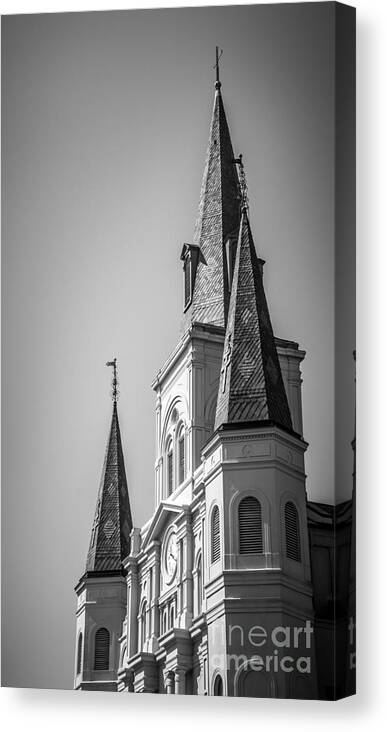 Jackson Square Canvas Print featuring the photograph Cathedral by Perry Webster