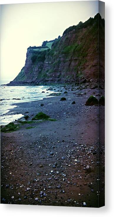 Cliff Canvas Print featuring the photograph Cliff Blue by Candy Floss Happy