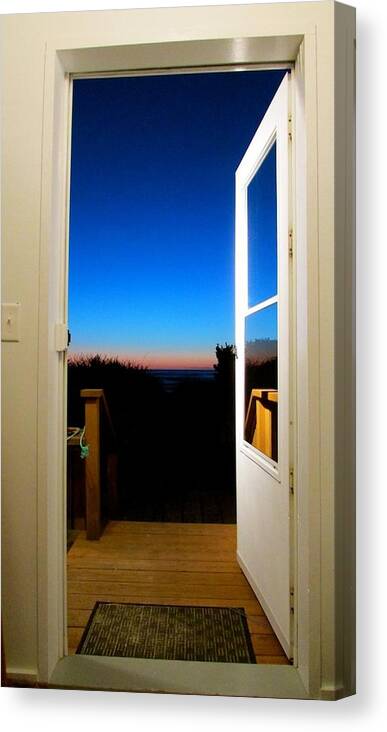 Serenity Canvas Print featuring the photograph Door to Serenity by Melissa Beck