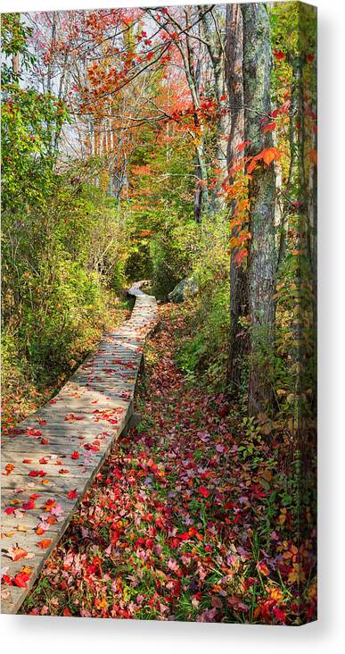 Autumn In New England Canvas Print featuring the photograph Fall Morning by Bill Wakeley