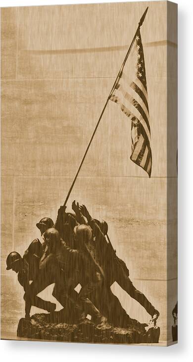Battle Canvas Print featuring the photograph Iwo Jima by Jewels Hamrick