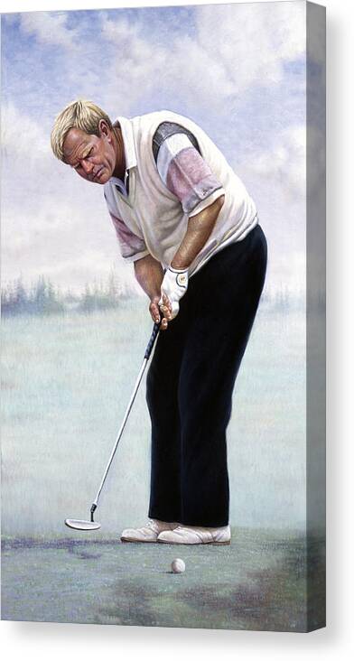 Best Canvas Print featuring the painting Jack Nicklaus by Gregory Perillo