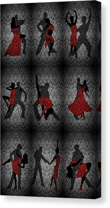 Dance Canvas Print featuring the mixed media Our Dance by Angelina Tamez