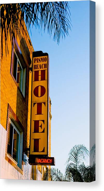 Pismo Canvas Print featuring the photograph Pismo Beach Hotel by David Smith