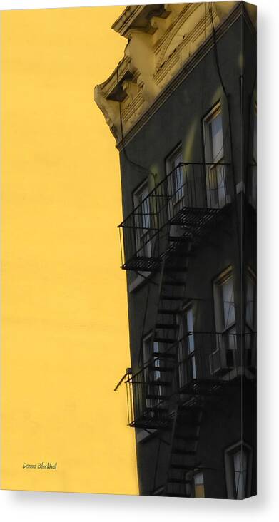 Building Canvas Print featuring the photograph Slip Out The Back Jack by Donna Blackhall