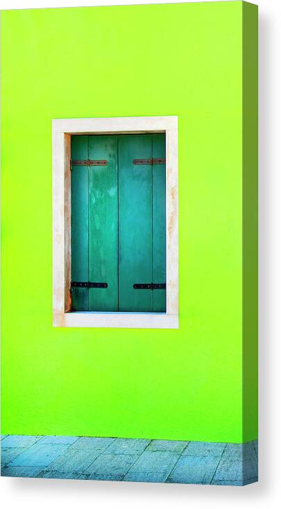 Shutter Canvas Print featuring the photograph View Of Closed Window by Grant Faint