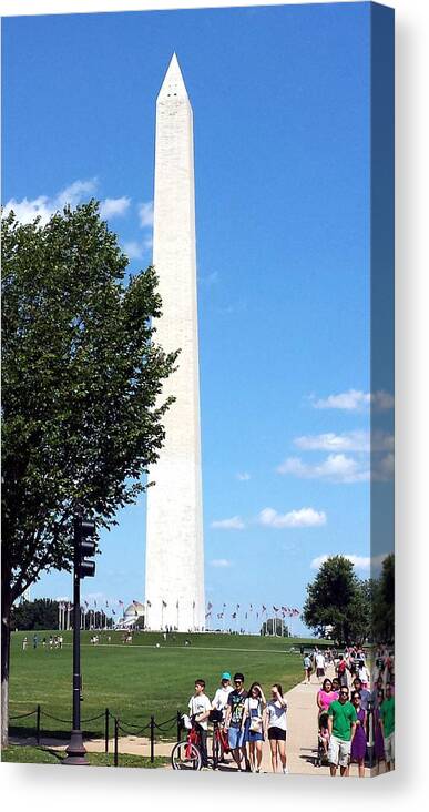 Washington Canvas Print featuring the photograph Washington Monument by Kenny Glover