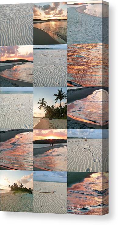Nature Photographs Canvas Print featuring the photograph White sand and fire water by Julia Fine Art by Julia Fine Art And Photography