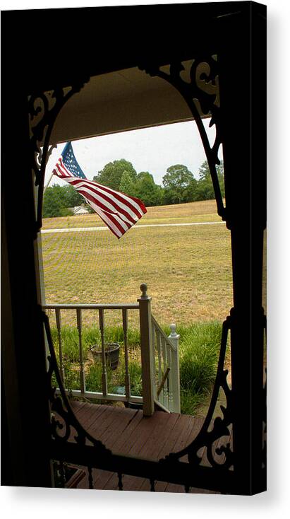 Flag Canvas Print featuring the photograph American Pride by Toma Caul