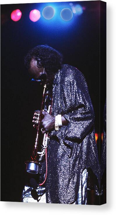 Print.photo Canvas Print featuring the photograph Miles Davis on the stage by Dragan Kudjerski
