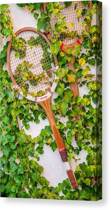 Photo Canvas Print featuring the photograph No more tennis by Philippe Taka