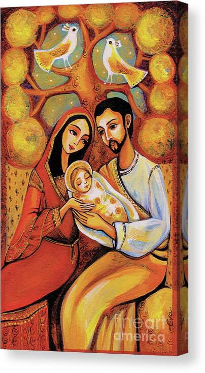 Holy Family Canvas Print featuring the painting Tree of Life by Eva Campbell