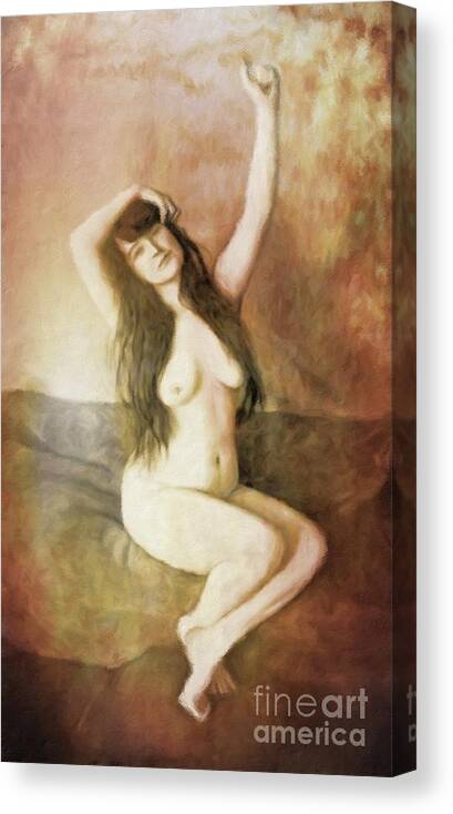 Vintage Art Nudes Erotica - Vintage Style Nude Study, Erotic Art by Mary Bassett Canvas Print / Canvas  Art by Esoterica Art Agency - Fine Art America