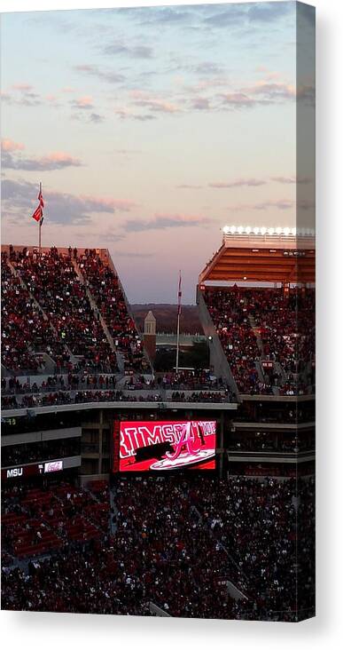 Gameday Canvas Print featuring the photograph Upperdeck Panorama #6 by Kenny Glover