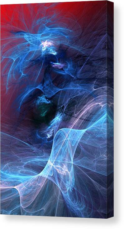 Fine Art Digital Art Canvas Print featuring the digital art Abstract 111610 by David Lane