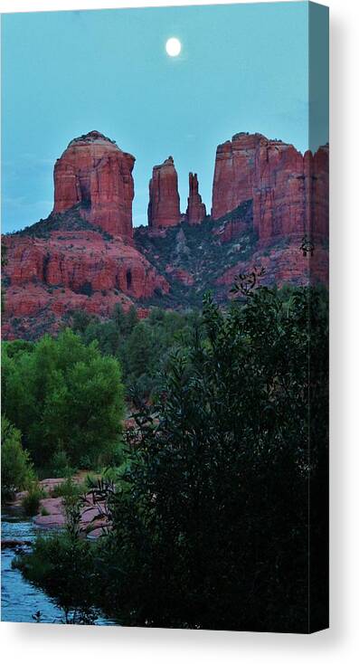 Cathedral Rock Canvas Print featuring the photograph Cathedral Rock RRC 081913 AB by Edward Dobosh