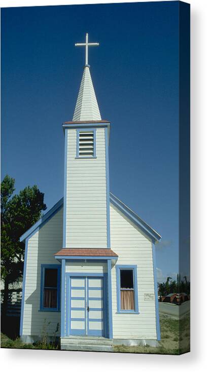 Little Canvas Print featuring the photograph Church in Alaska by Carl Purcell